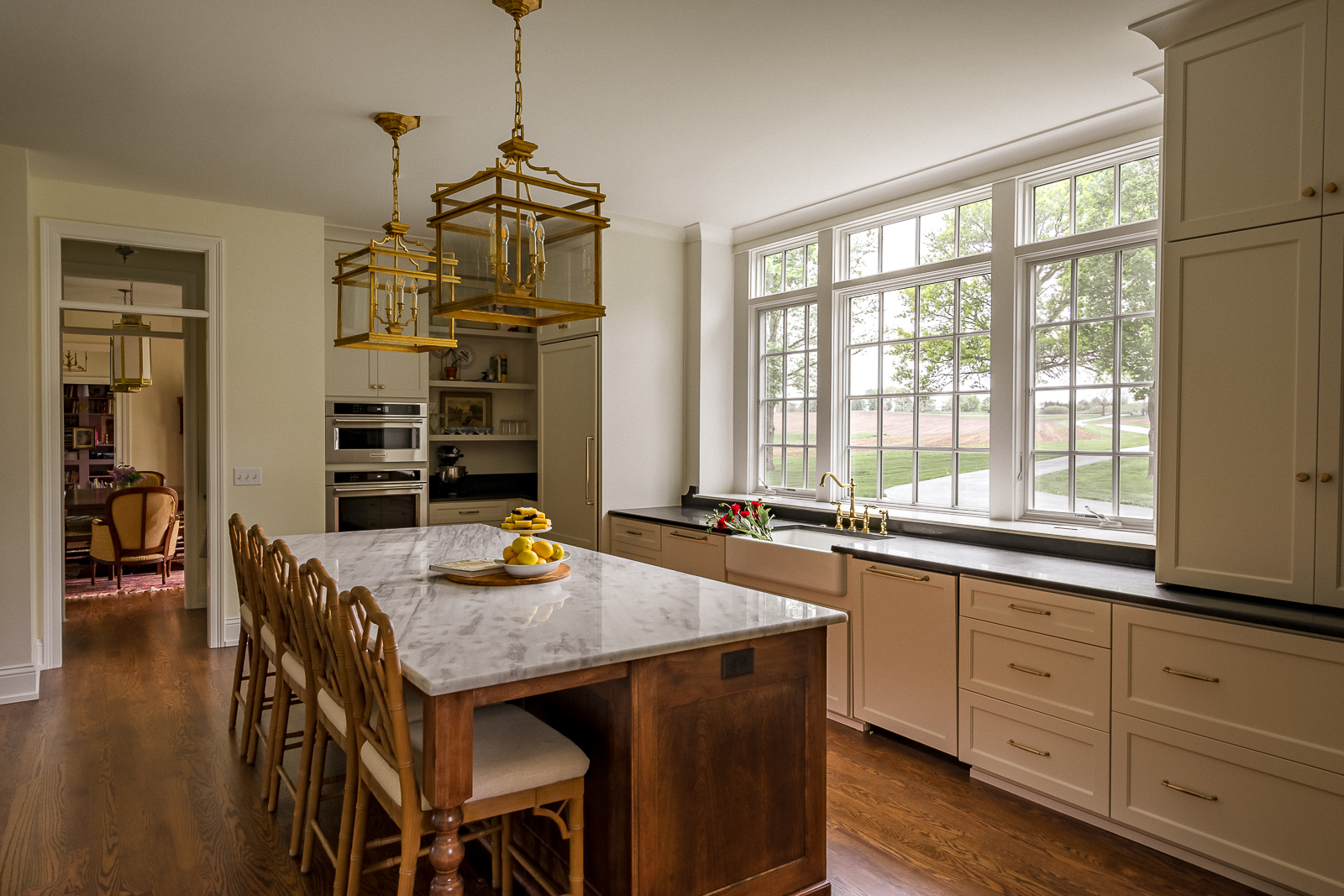Refined and Elegant Interior kitchen of the heirloom project by Sara Svehla Interior Design. 