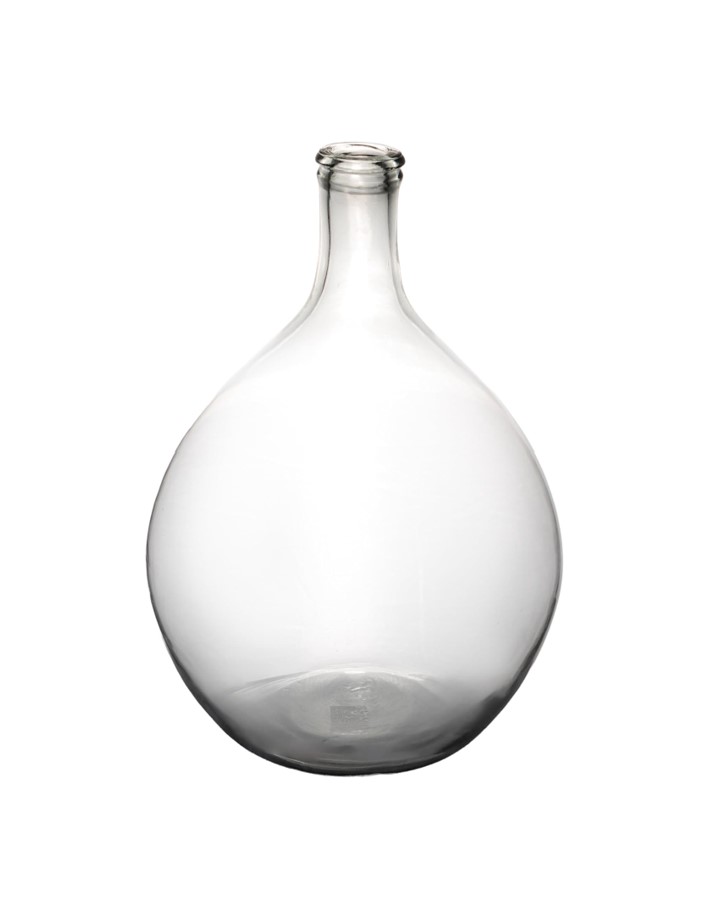 Clear Glass Vase, Large