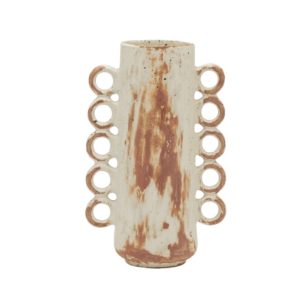 Rustic White Stoneware Vase