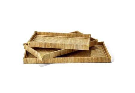 Oversize Rattan Tray